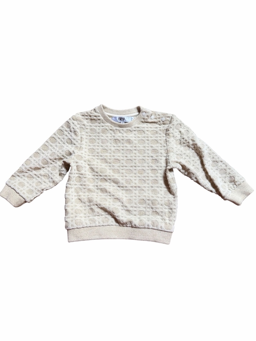 Baby Dior Infant Textured Crewneck
